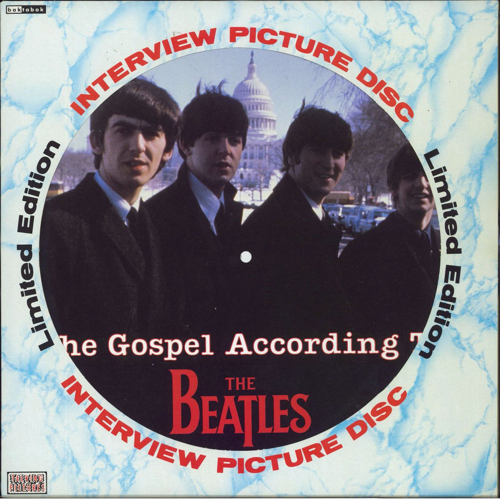 The Beatles The Gospel According To: The Beatles + Inserts UK picture disc LP (vinyl picture disc album) BAK2108