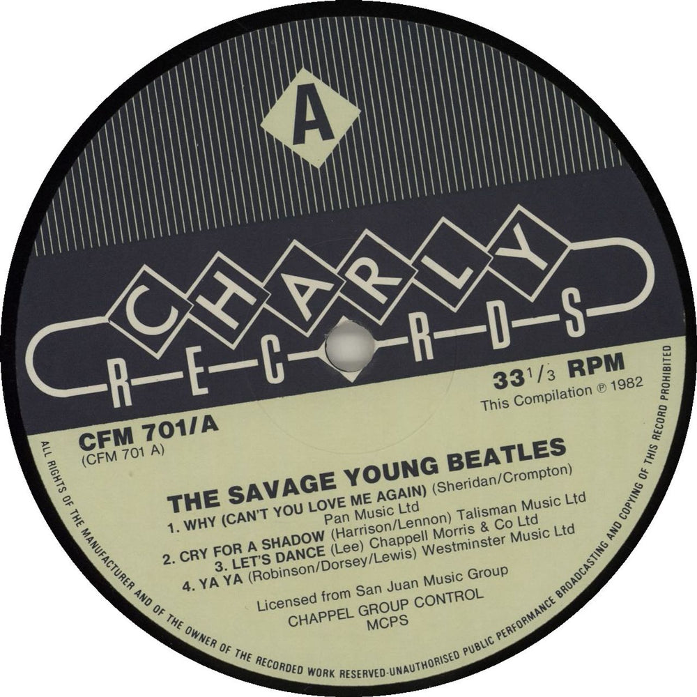 The Beatles The Savage Young Beatles UK 10" vinyl single (10 inch record)