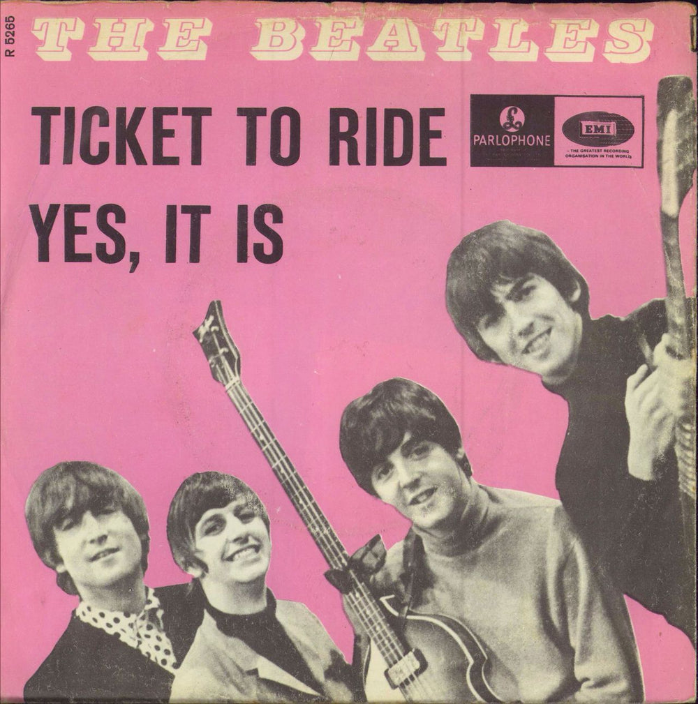 The Beatles Ticket To Ride Danish 7" vinyl single (7 inch record / 45) R5265