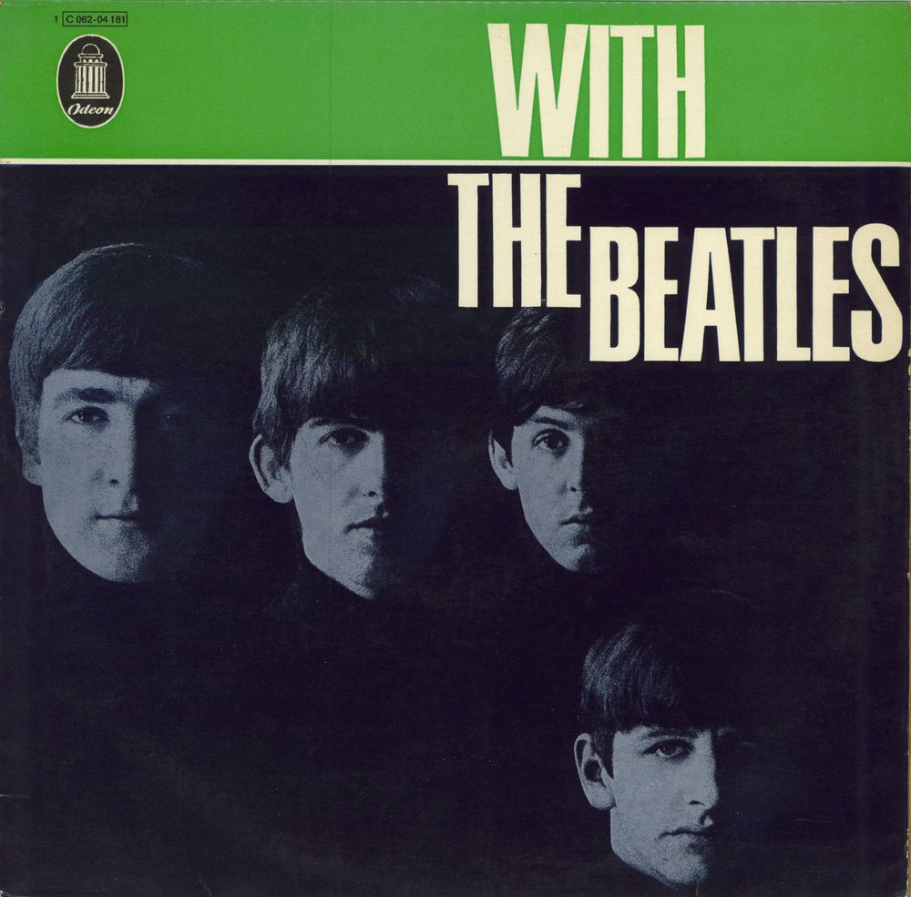 The Beatles With The Beatles - Dark Blue Label - Lam German vinyl LP album (LP record) 1C062-04181