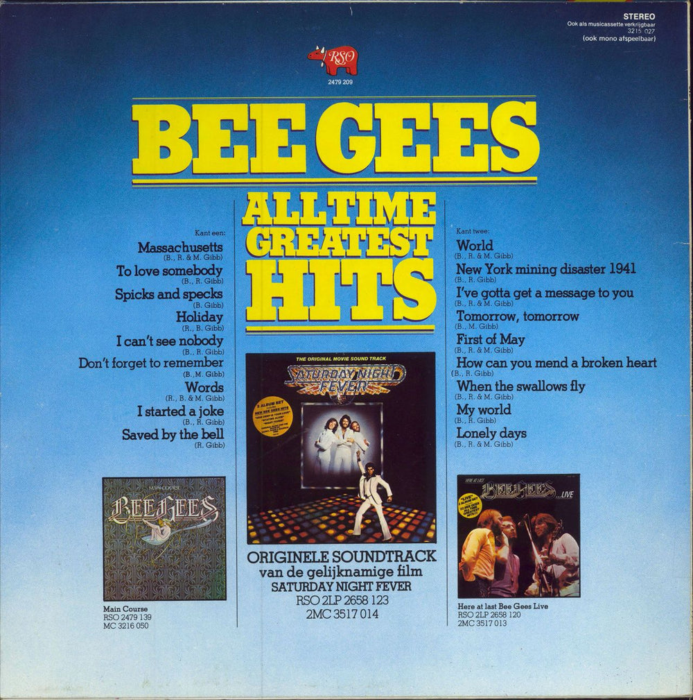 The Bee Gees All Time Greatest Hits Dutch vinyl LP album (LP record)