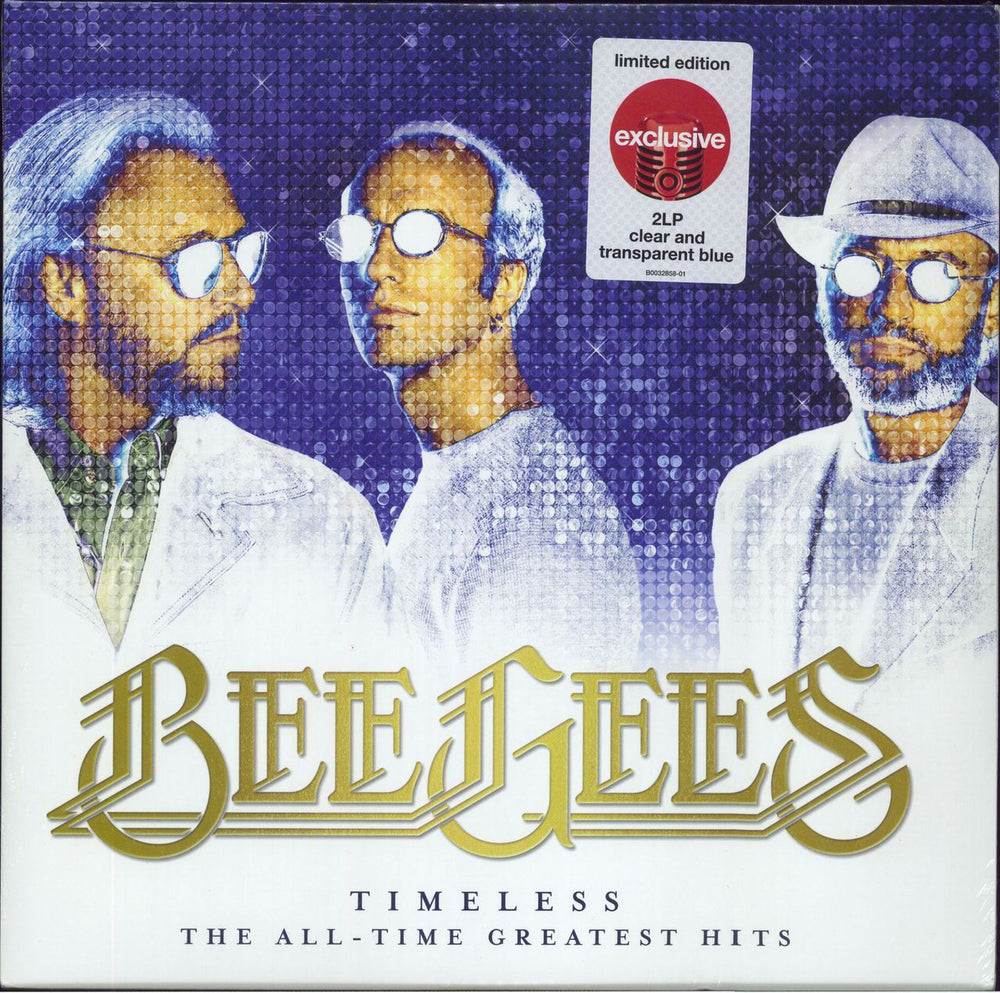 The Bee Gees Timeless - The All-Time Greatest Hits - Clear & Blue Vinyl US 2-LP vinyl record set (Double LP Album) B0032858-01