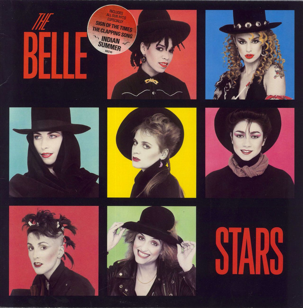 The Belle Stars The Belle Stars - Stickered Sleeve UK vinyl LP album (LP record) SEEZ45