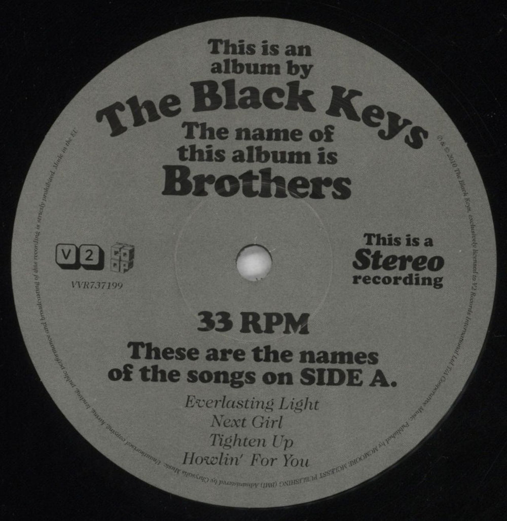 The Black Keys Brothers UK 2-LP vinyl record set (Double LP Album) TLK2LBR825147