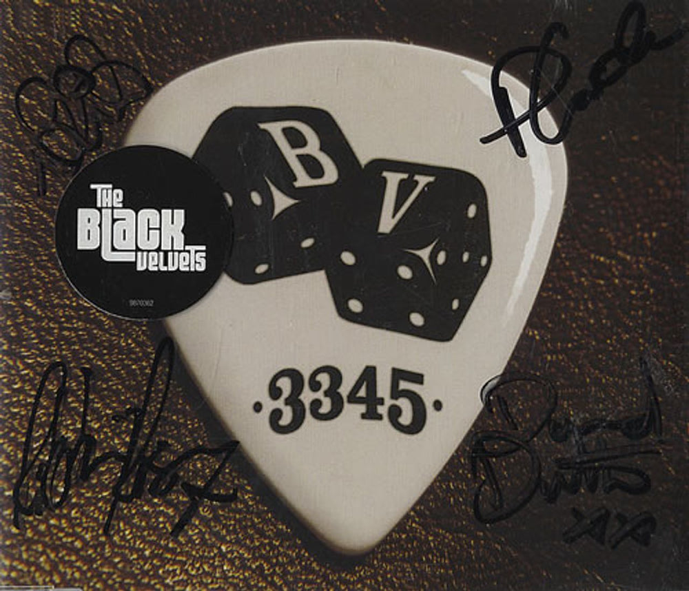 The Black Velvets 3345 - Fully Autographed! UK CD single (CD5 / 5") 9870362