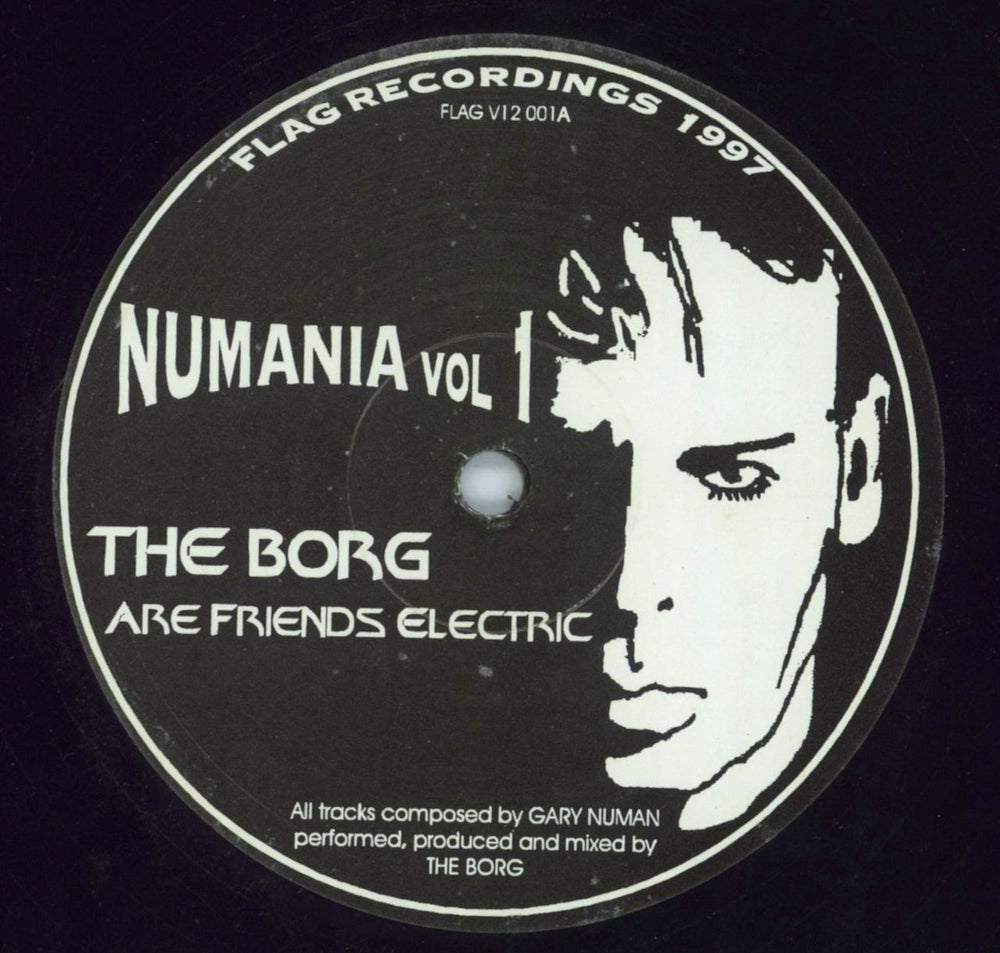 The Borg Numania Vol 1 UK 12" vinyl single (12 inch record / Maxi-single) FLAGV12001