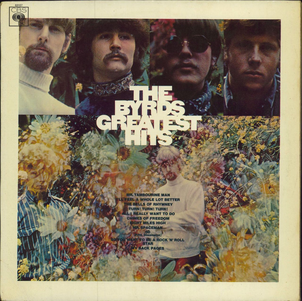 The Byrds Greatest Hits - 1st Stereo - Stereo Stickered UK vinyl LP album (LP record) 63107