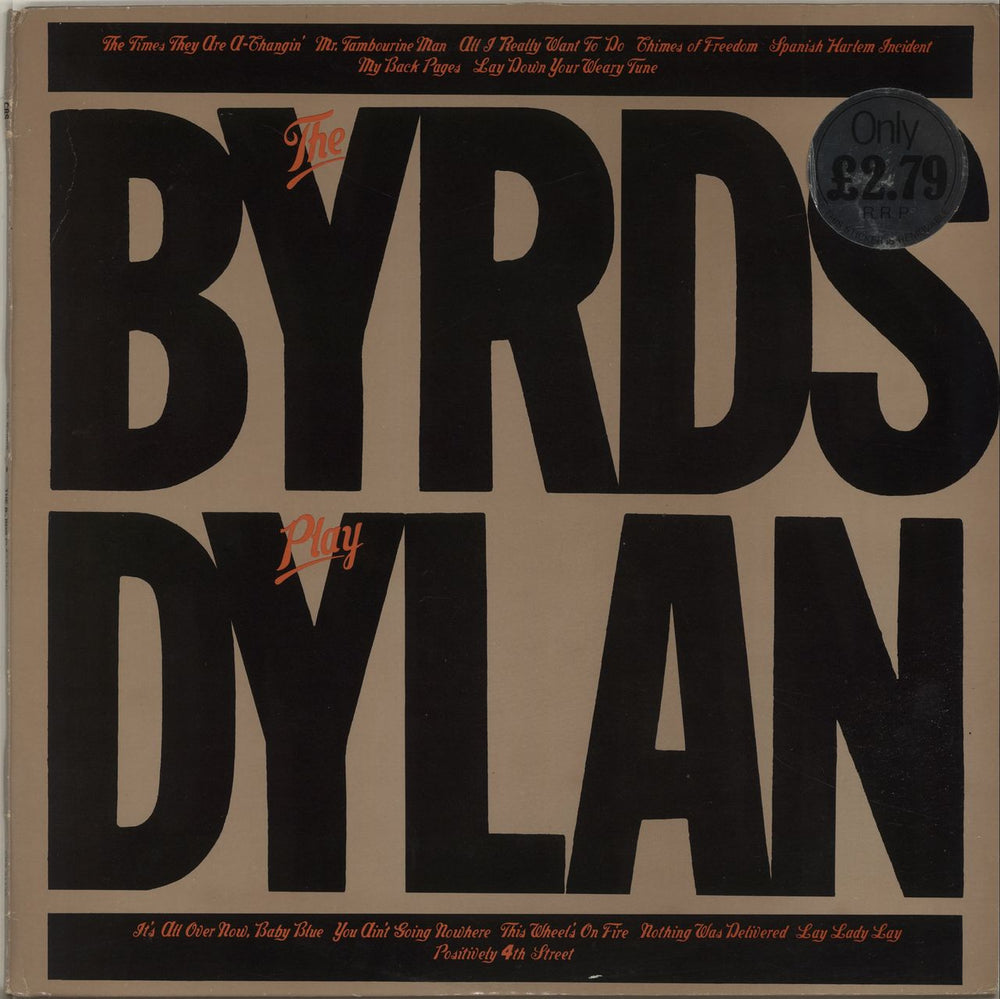 The Byrds The Byrds Play Dylan UK Promo vinyl LP album (LP record) 31795