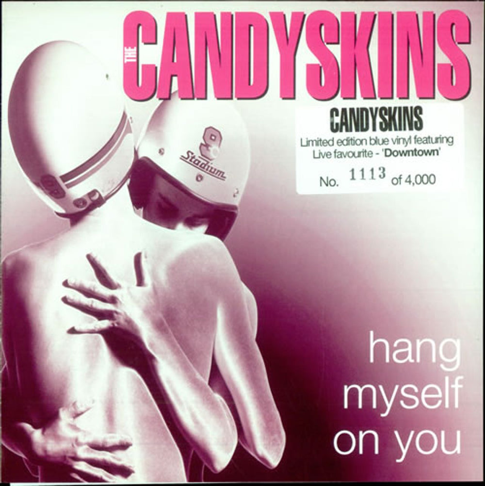 The Candyskins Hang Myself On You - Blue Vinyl + Numbered Sleeve UK 7" vinyl single (7 inch record / 45) TOPP059