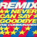 The Communards Never Can Say Goodbye - Remix UK 12" vinyl single (12 inch record / Maxi-single) LONXR158