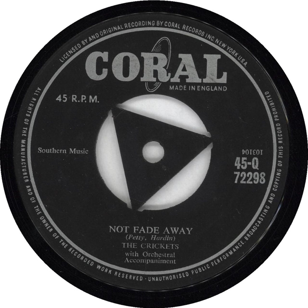 The Crickets Oh, Boy UK 7" vinyl single (7 inch record / 45) 45-Q72298