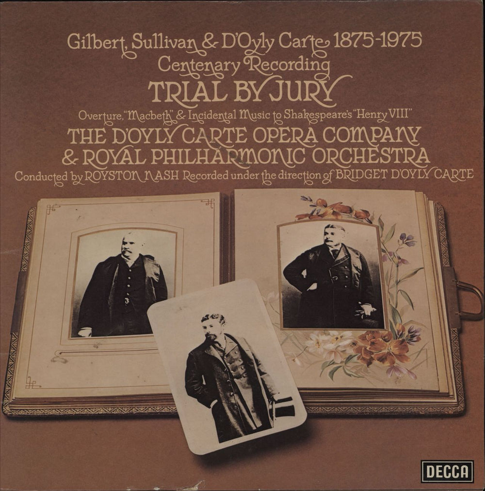 The D'Oyly Carte Opera Company Trial By Jury UK 2-LP vinyl record set (Double LP Album) TXS113