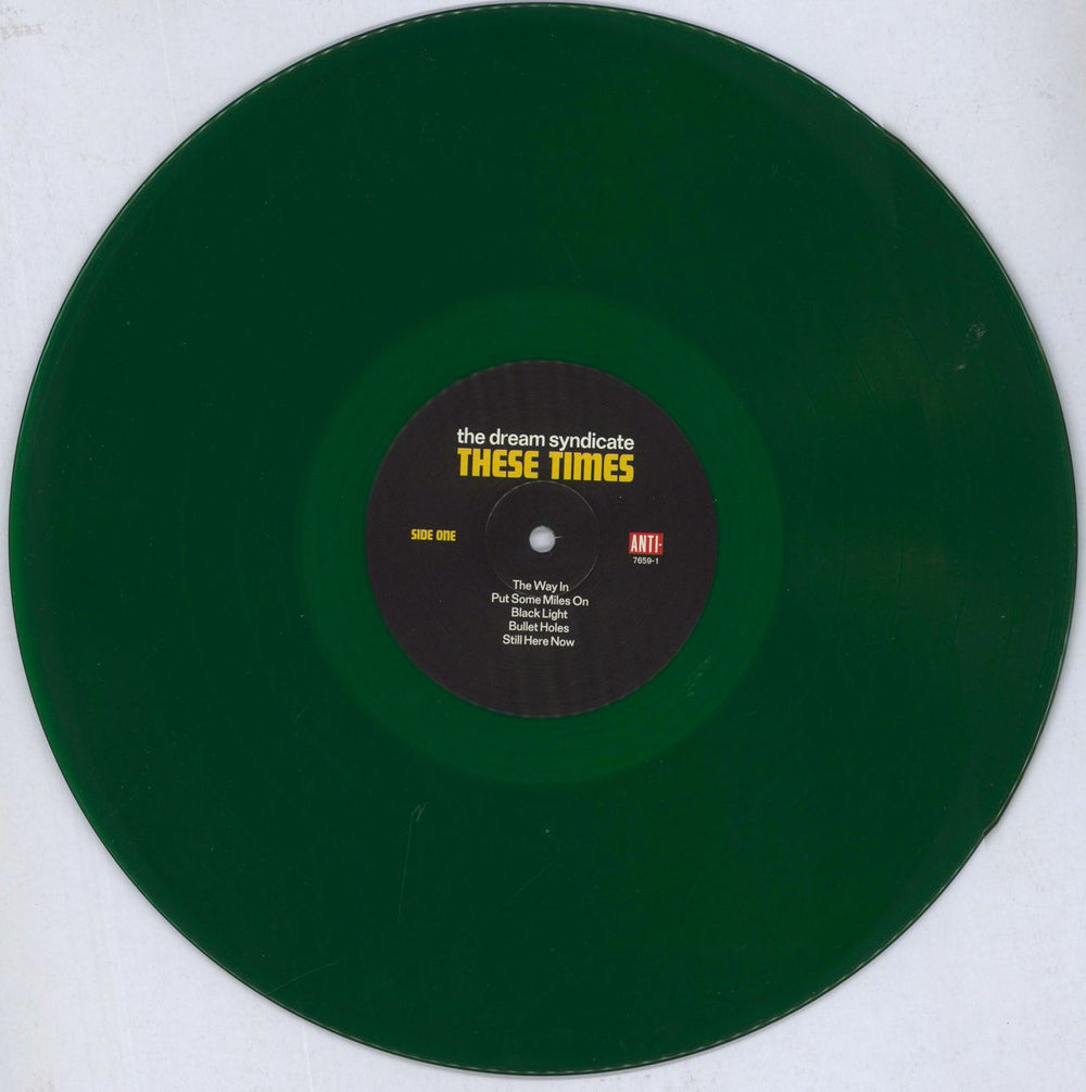 The Dream Syndicate These Times - Green Vinyl UK vinyl LP album (LP record) DSYLPTH829042
