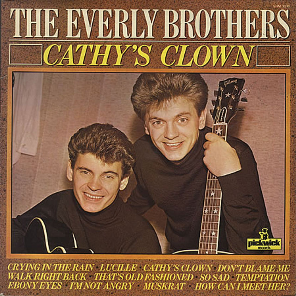 The Everly Brothers Cathy's Clown UK vinyl LP album (LP record) SHM3030