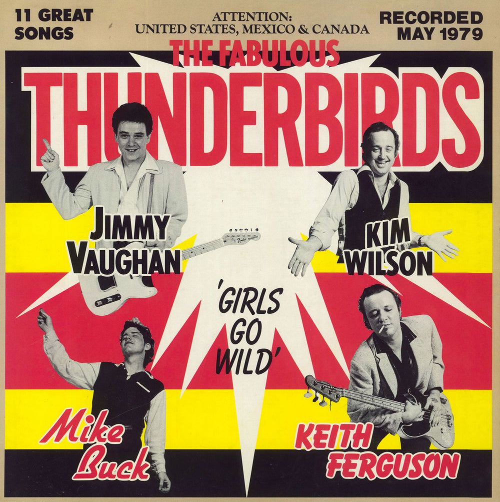 The Fabulous Thunderbirds Girls Go Wild - promo UK Promo vinyl LP album (LP record) CHR1250