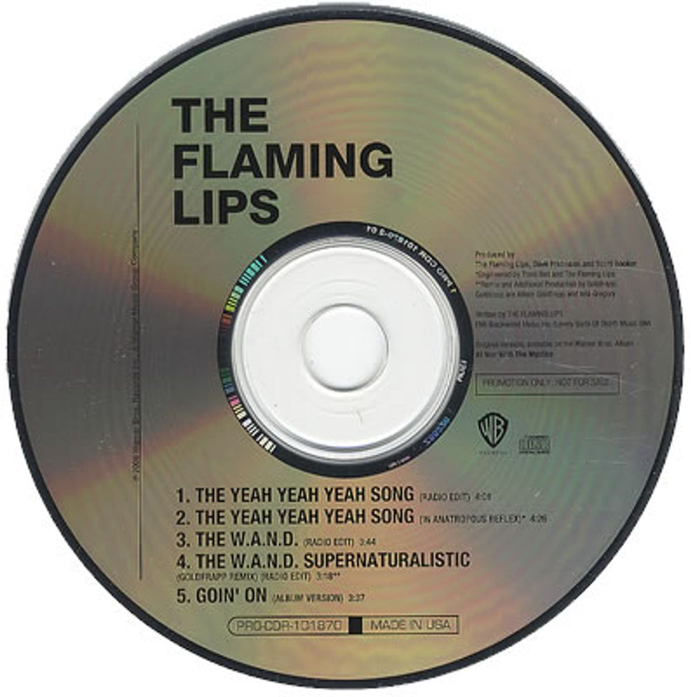 The Flaming Lips The Yeah Yeah Yeah Song US Promo CD single (CD5 / 5") PRO-CDR-101870