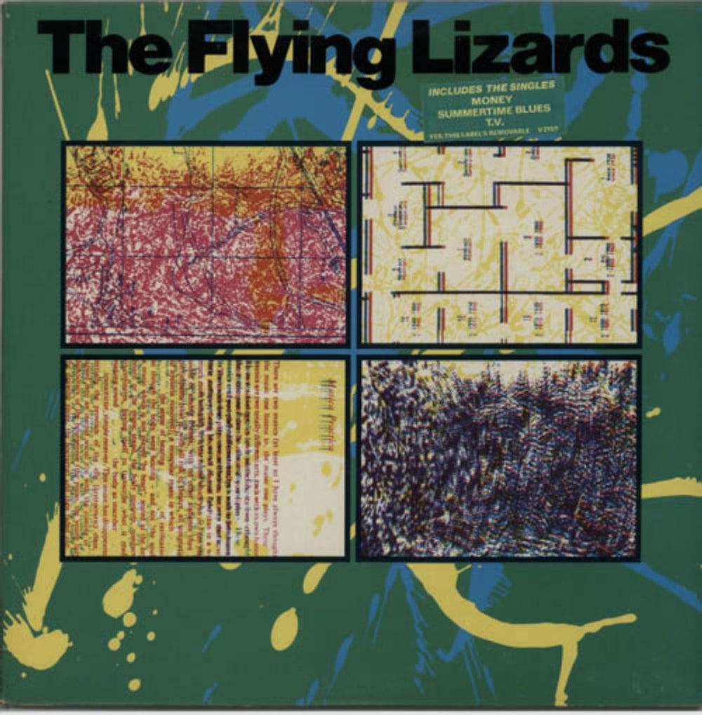 The Flying Lizards The Flying Lizards - stickered p/s UK vinyl LP album (LP record) V2150