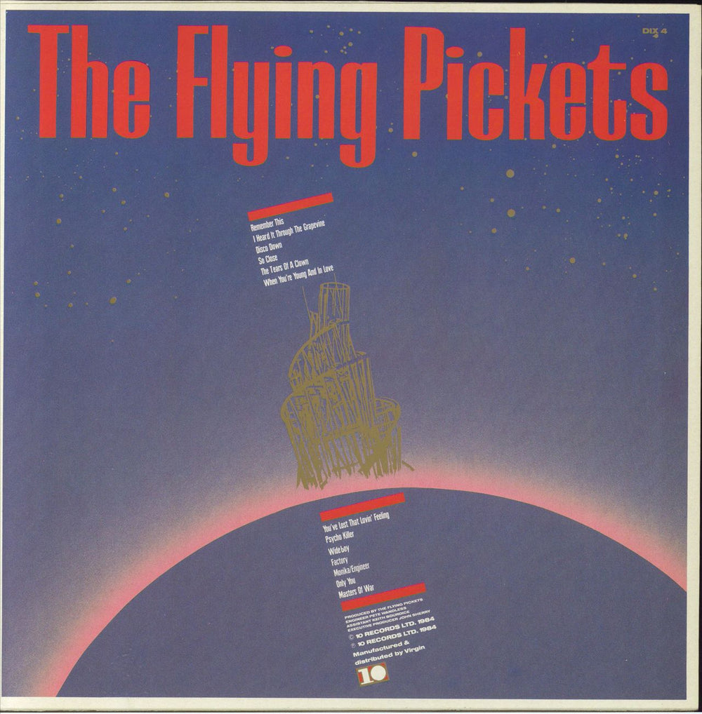 The Flying Pickets Lost Boys - Hype Stickered Sleeve UK vinyl LP album (LP record)