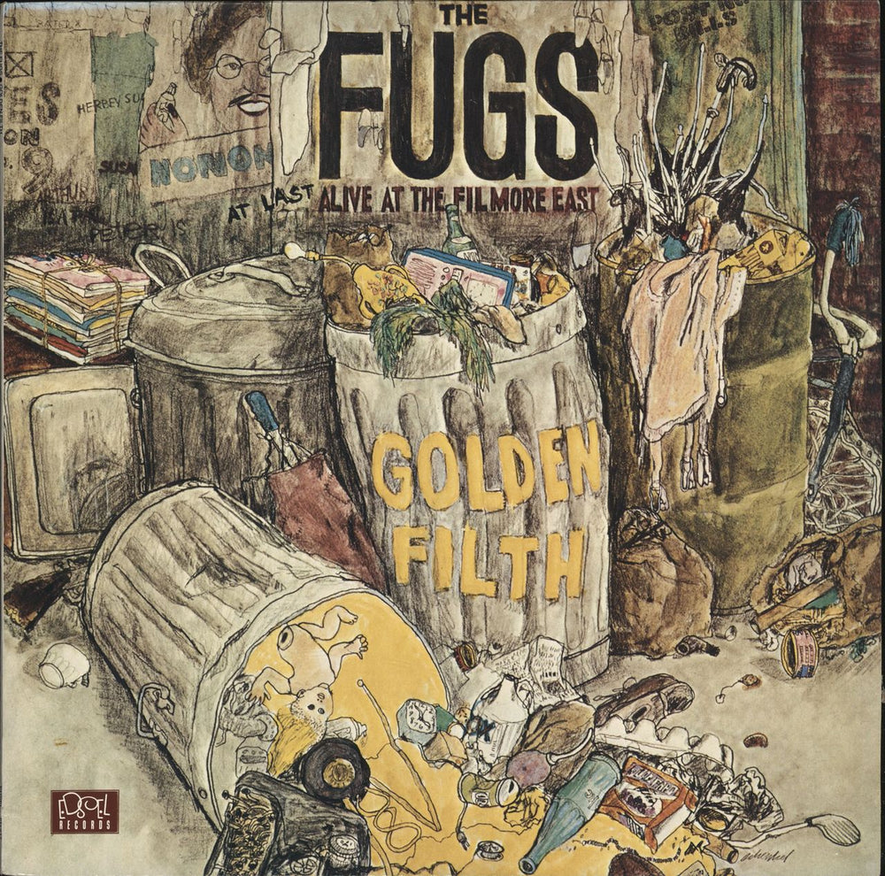 The Fugs Golden Filth UK vinyl LP album (LP record) ED217