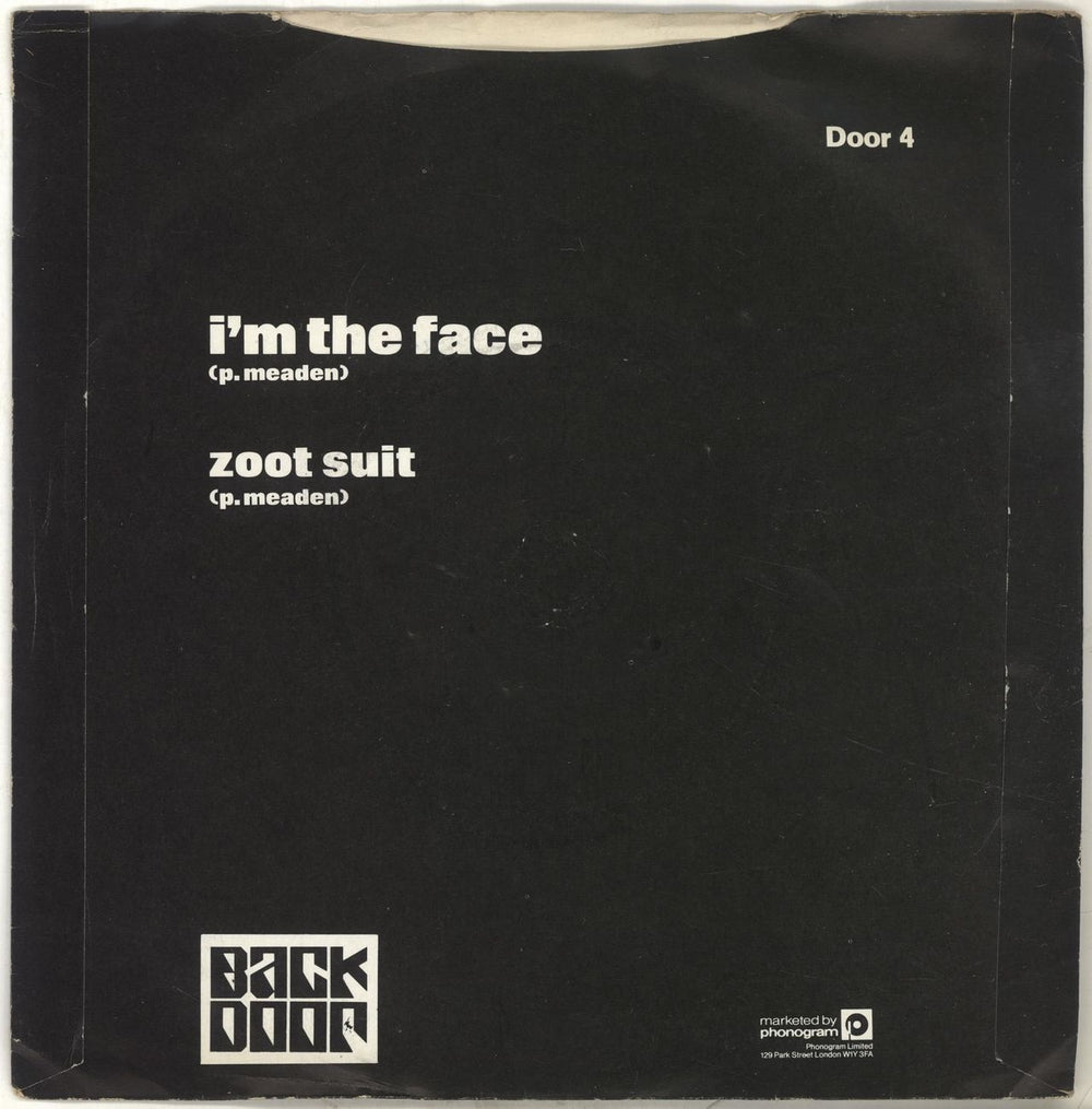 The High Numbers I'm The Face + Sleeve UK 7" vinyl single (7 inch record / 45) HGH07IM146835