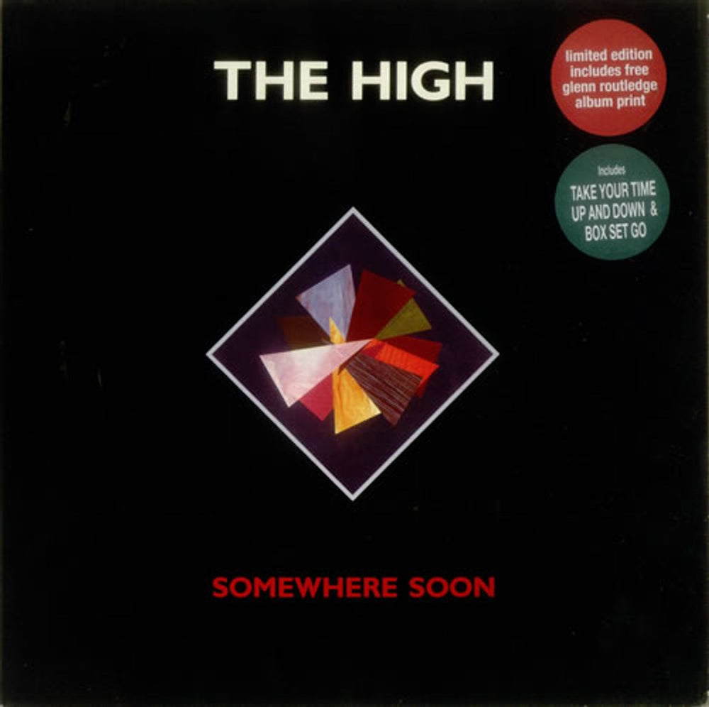 The High Somewhere Soon - Stickered Sleeve + Print UK vinyl LP album (LP record) 828224.1