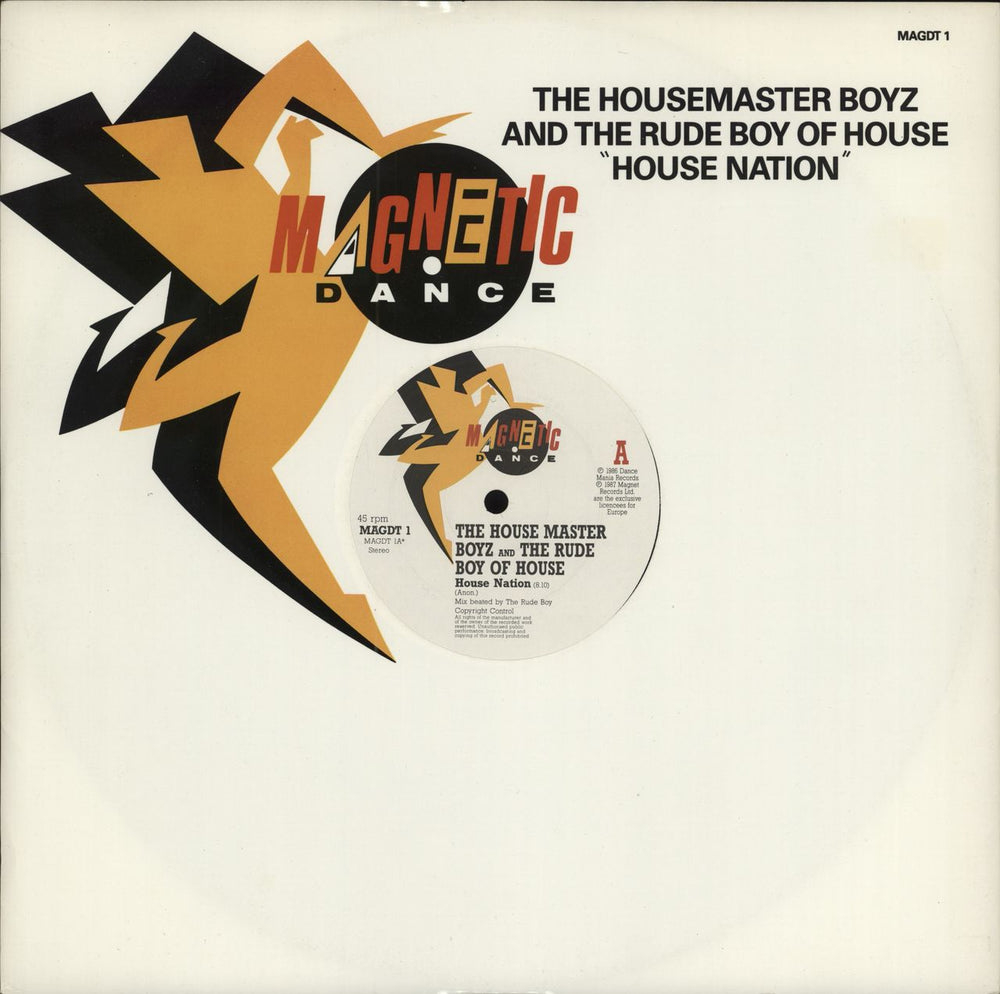 The Housemaster Boyz House Nation + title sleeve UK 12" vinyl single (12 inch record / Maxi-single) MAGDT1