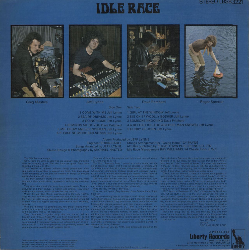 The Idle Race Idle Race - EX UK vinyl LP album (LP record) IDLLPID211062