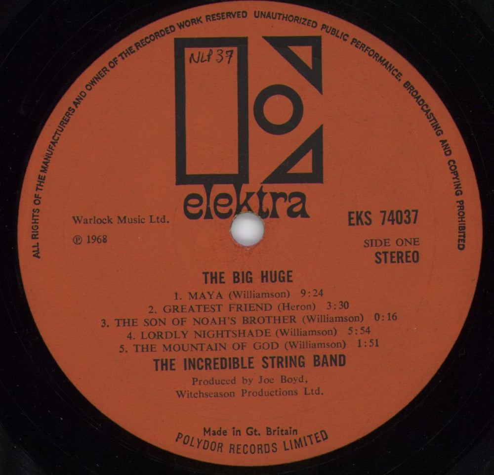 The Incredible String Band The Big Huge - 1st UK vinyl LP album (LP record) ISTLPTH800419