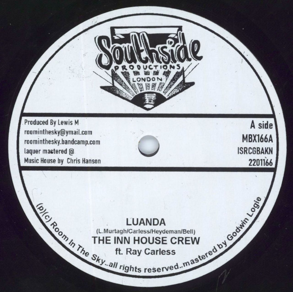 The Inn House Crew Luanda/ Jimmy Bee UK 7" vinyl single (7 inch record / 45) MBX166