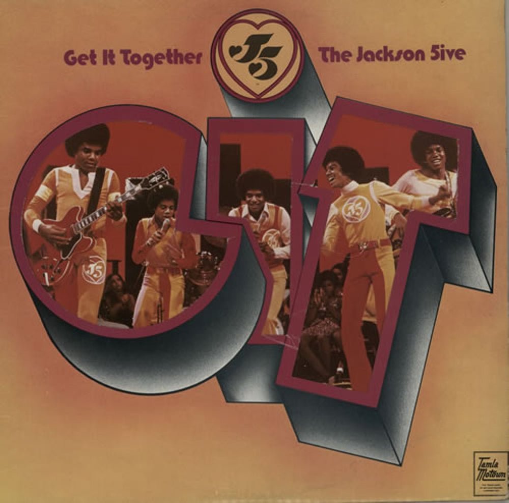 The Jackson Five Get It Together - Die-cut sleeve UK vinyl LP album (LP record) STML11243