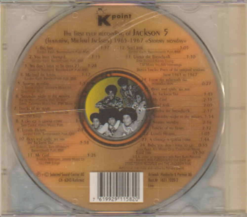 The Jackson Five The First Ever Recording Of Jackson 5 (Stormy Monday) Czech CD album (CDLP) JKSCDTH638225