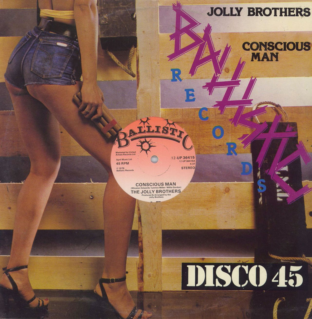 The Jolly Brothers Conscious Man UK 12" vinyl single (12 inch record / Maxi-single) 12-UP36415