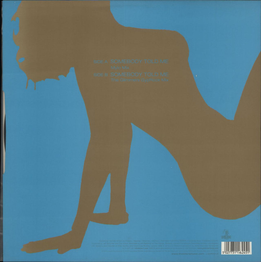 The Killers Somebody Told Me UK 12" vinyl single (12 inch record / Maxi-single) TKI12SO311934
