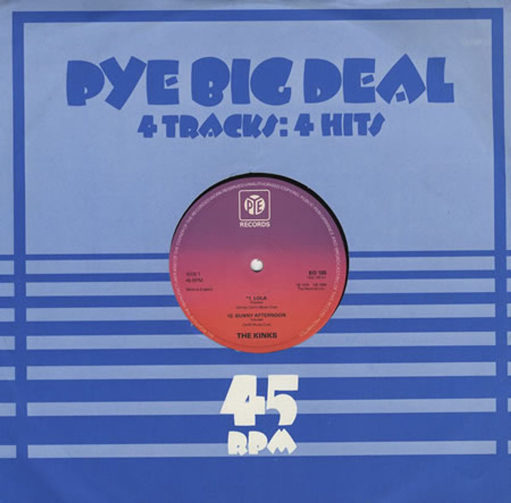 The Kinks Pye Big Deal EP UK 12" vinyl single (12 inch record / Maxi-single) BD105