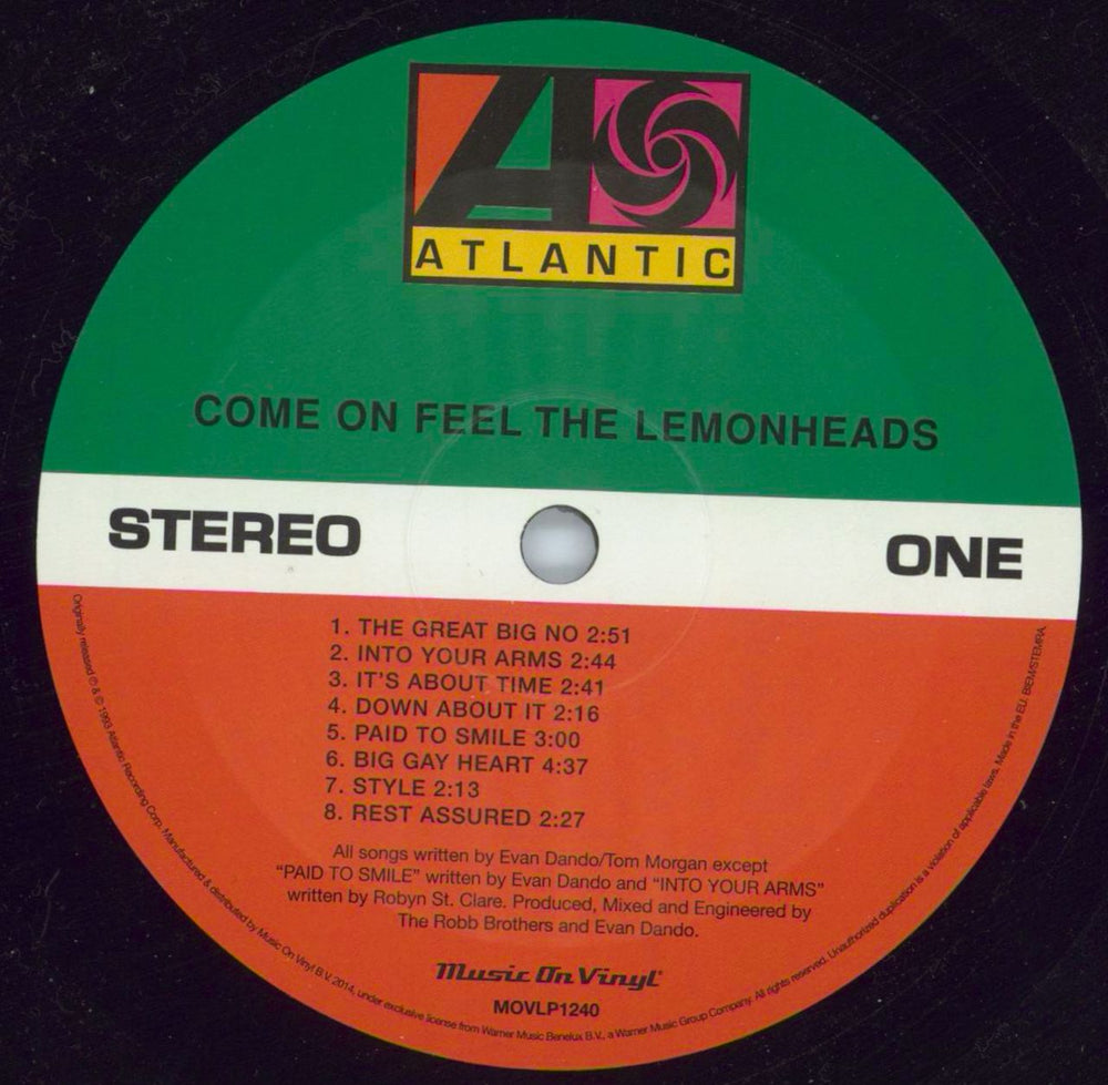 The Lemonheads Come On Feel The Lemonheads Dutch vinyl LP album (LP record) LEMLPCO809046