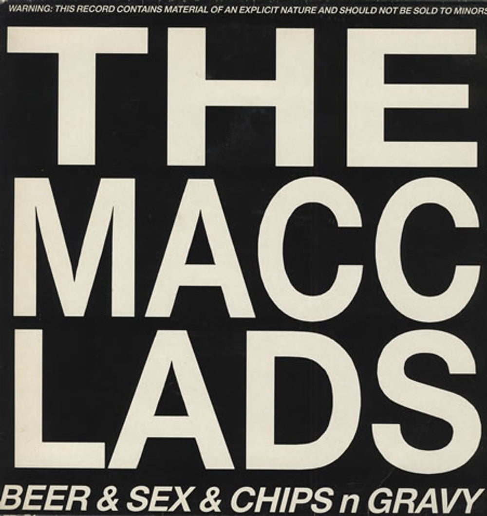 The Macc Lads Beer & Sex & Chips n Gravy UK vinyl LP album (LP record) WKFMLP56