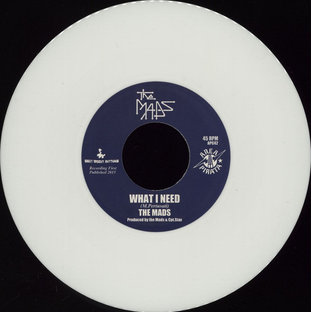 The Mads What I Need - White Vinyl - Numbered Italian 7" vinyl single (7 inch record / 45) 27P07WH763942