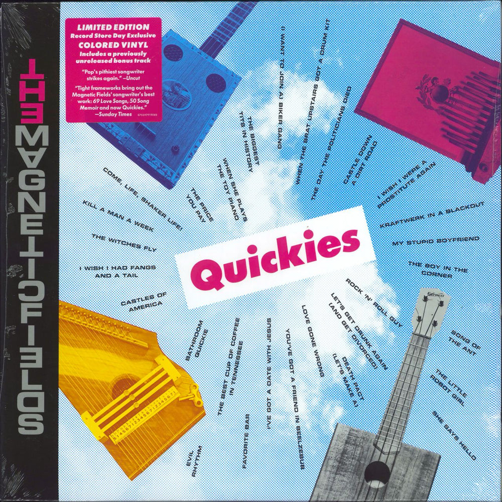 The Magnetic Fields Quickies - RSD20 Magenta Vinyl - Sealed UK vinyl LP album (LP record) 075597919080