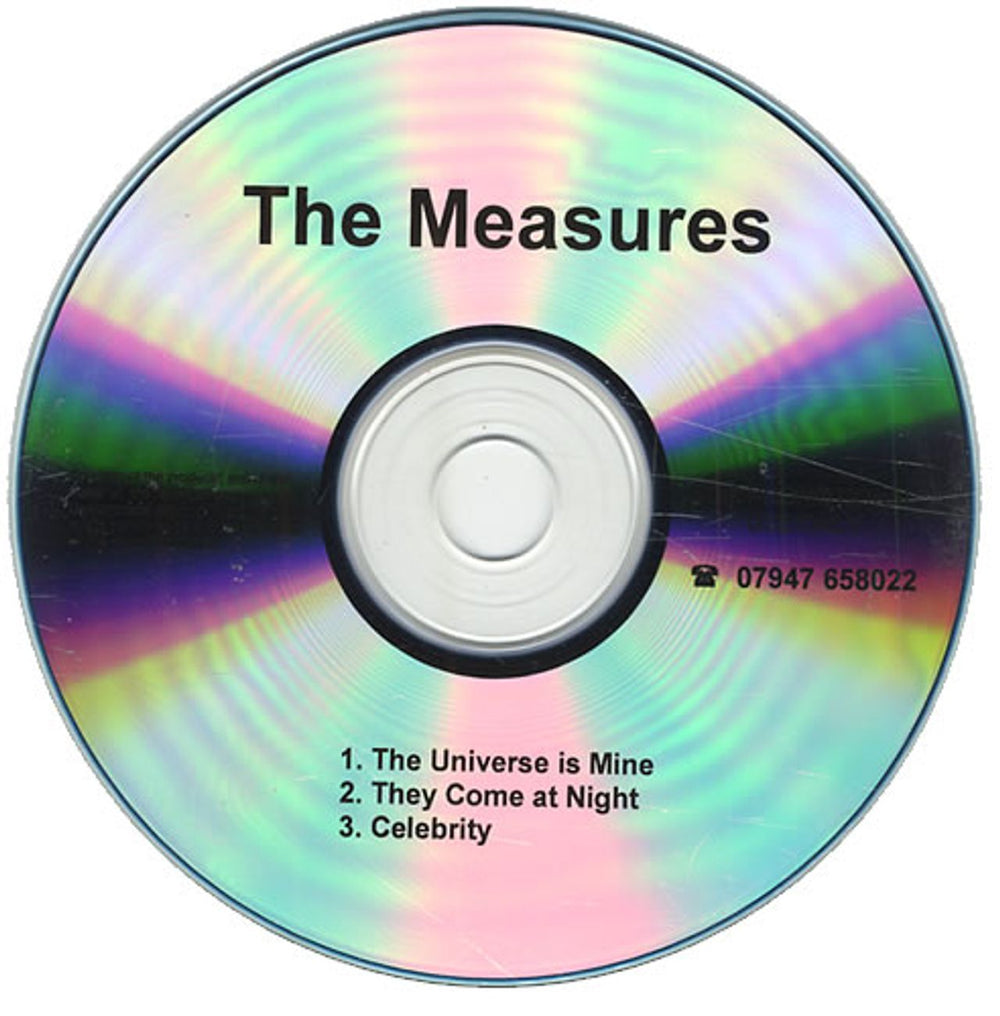 The Measures The Universe Is Mine UK Promo CD-R acetate CD-R ACETATE