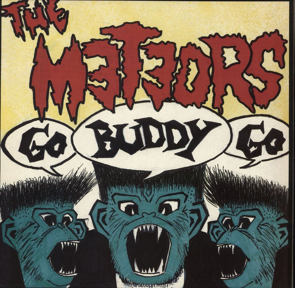 The Meteors (80s) Go Buddy Go UK 12" vinyl single (12 inch record / Maxi-single) 12ANA35