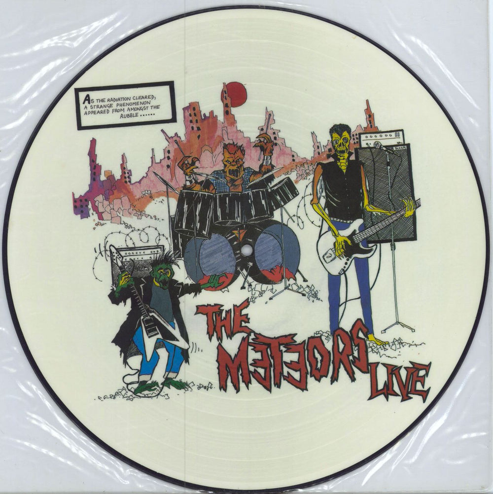 The Meteors (80s) The Meteors Live UK picture disc LP (vinyl picture disc album) DOJOPLP4