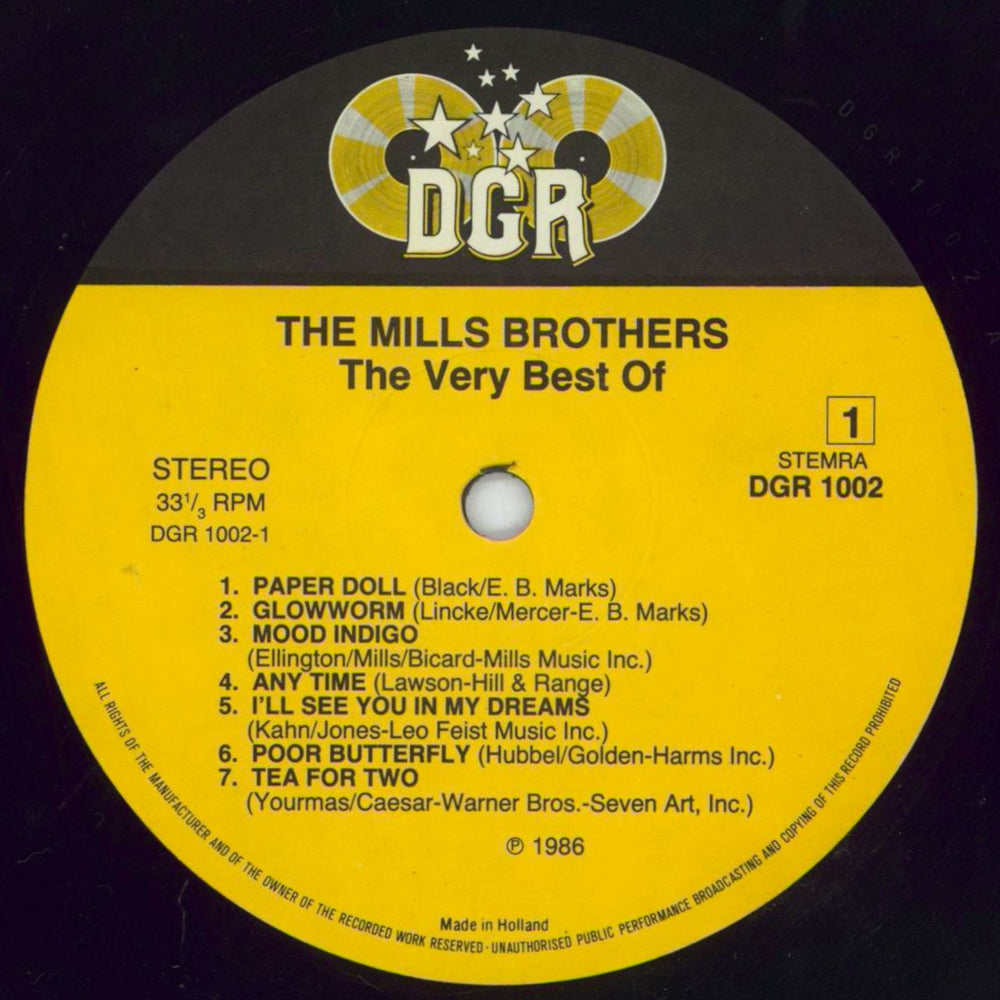 The Mills Brothers The Very Best Of Dutch vinyl LP album (LP record) MI5LPTH817712