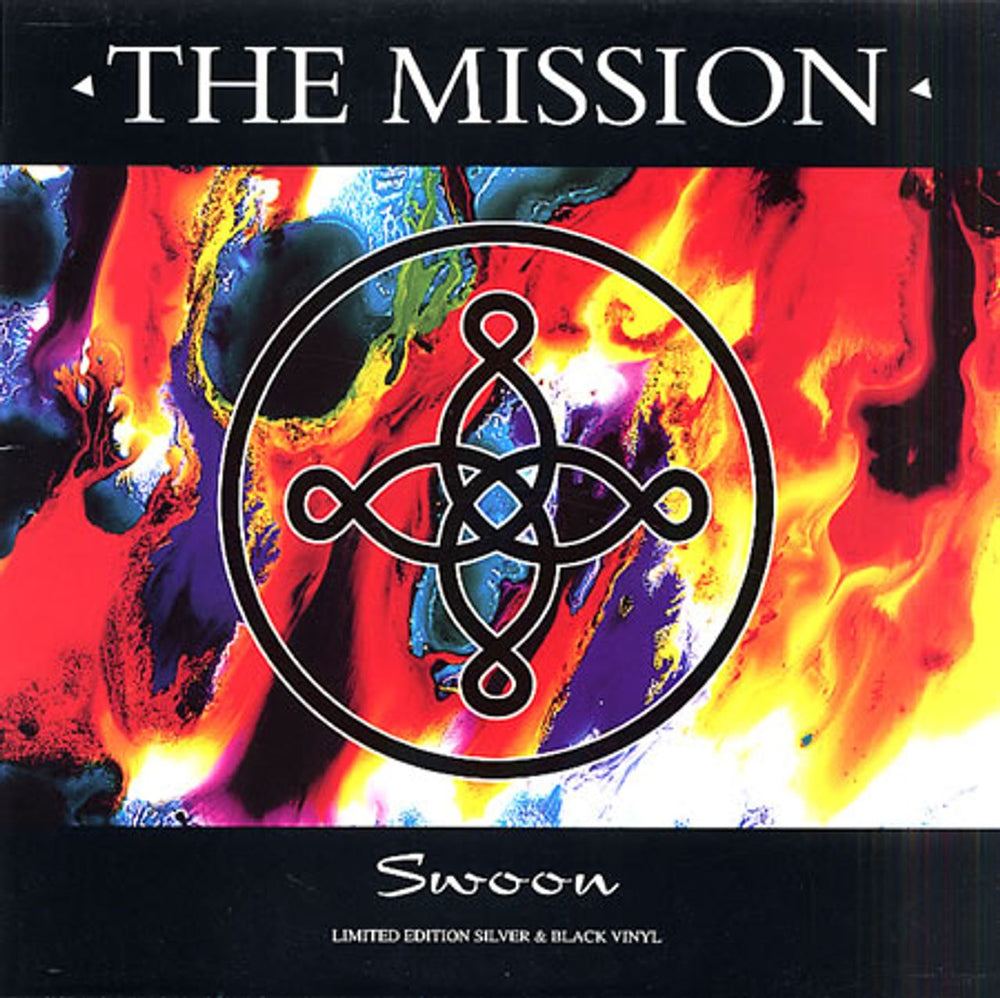 The Mission Swoon - Silver & Black Vinyl UK 10" vinyl single (10 inch record) HOOKX002