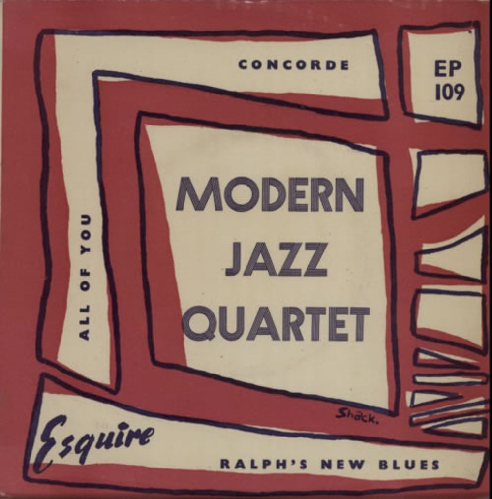 The Modern Jazz Quartet Concorde EP UK 7" vinyl single (7 inch record / 45) EP109
