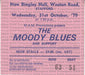 The Moody Blues Out Of This World 1979 + Ticket Stub UK tour programme MBLTROU52096