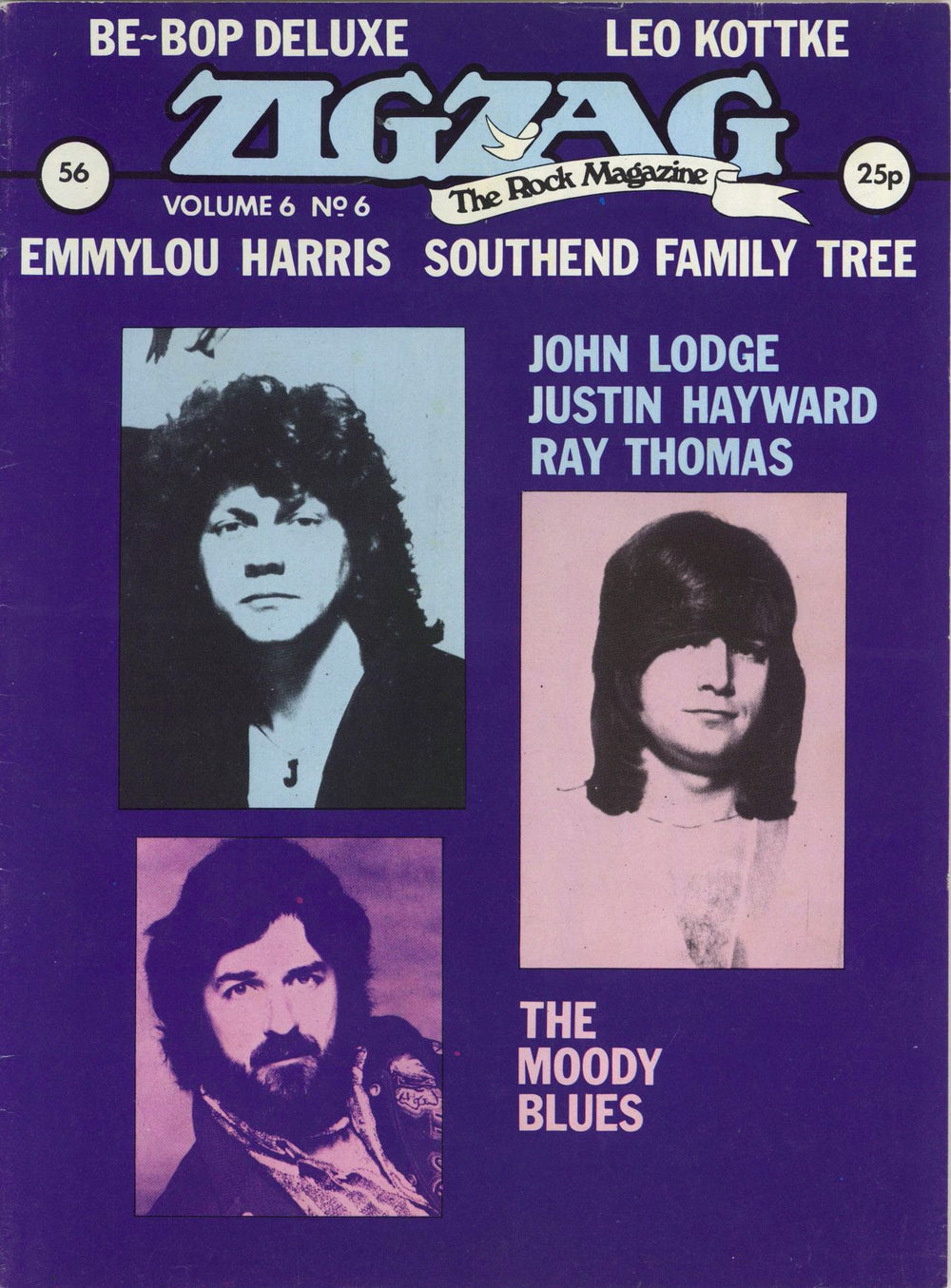 The Moody Blues Zig Zag #56 UK magazine SEPTEMBER 1975