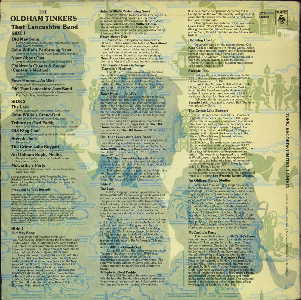 The Oldham Tinkers That Lancashire Band UK vinyl LP album (LP record)