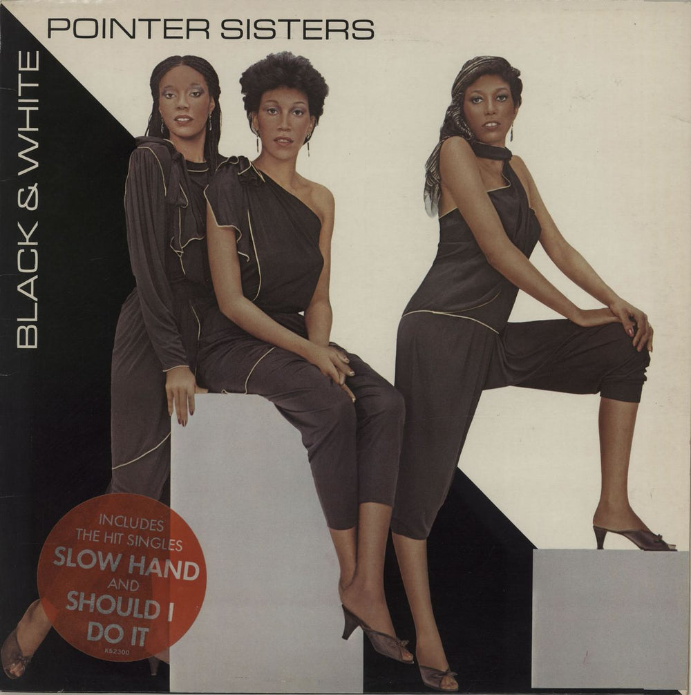 The Pointer Sisters Black & White - Stickered Sleeve UK vinyl LP album (LP record) K52300