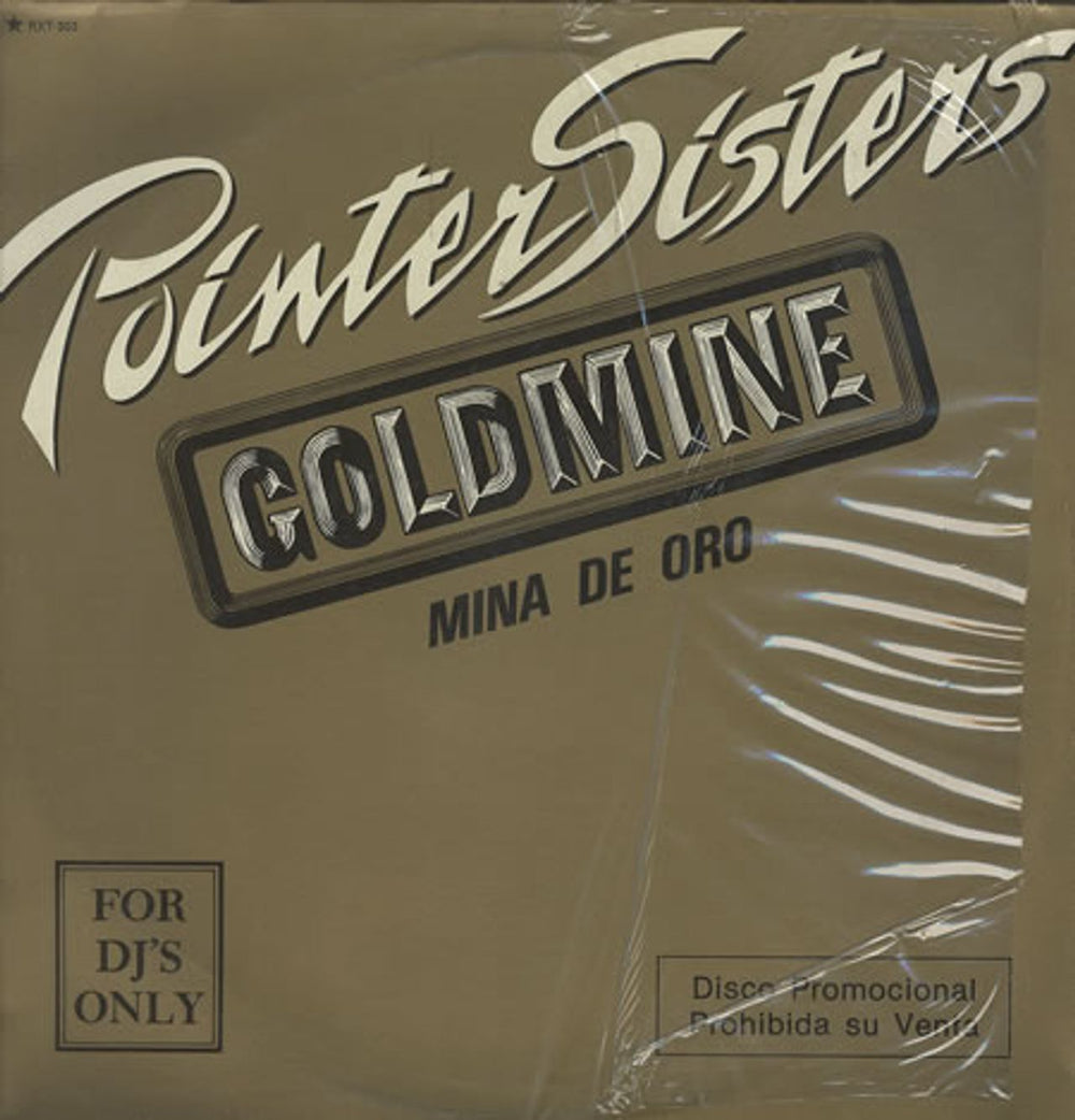 The Pointer Sisters Mina De Oro - Goldmine Mexican Promo 12" vinyl single (12 inch record / Maxi-single) RXT.303