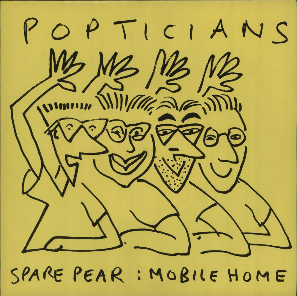 The Popticians Spare Pear UK 7" vinyl single (7 inch record / 45) DAD1